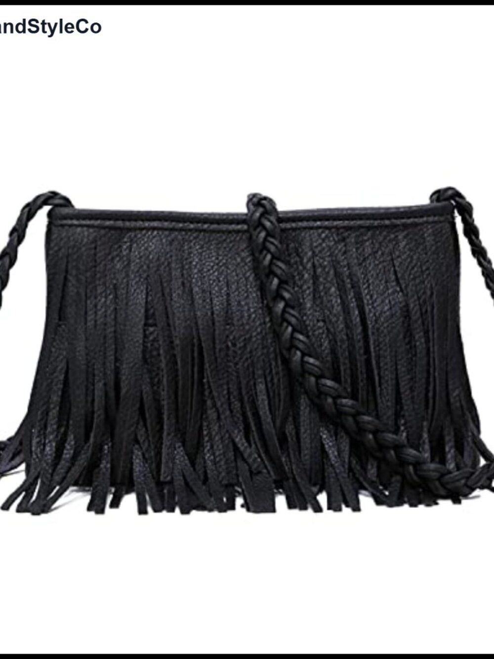 Vintage Hobo Fringe Crossbody Purse Tassel Shoulder Handbag Faux Leather